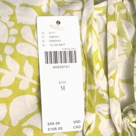 Brand New Women's By Anthropologie Tiered Puff-Sleeve Midi Dress - Picture 7 of 8